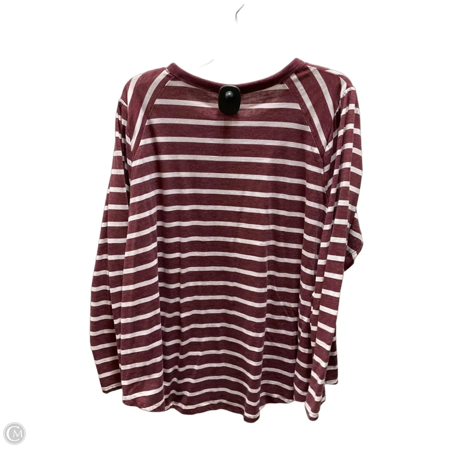 Top Long Sleeve By Lane Bryant In Striped Pattern, Size: 3x