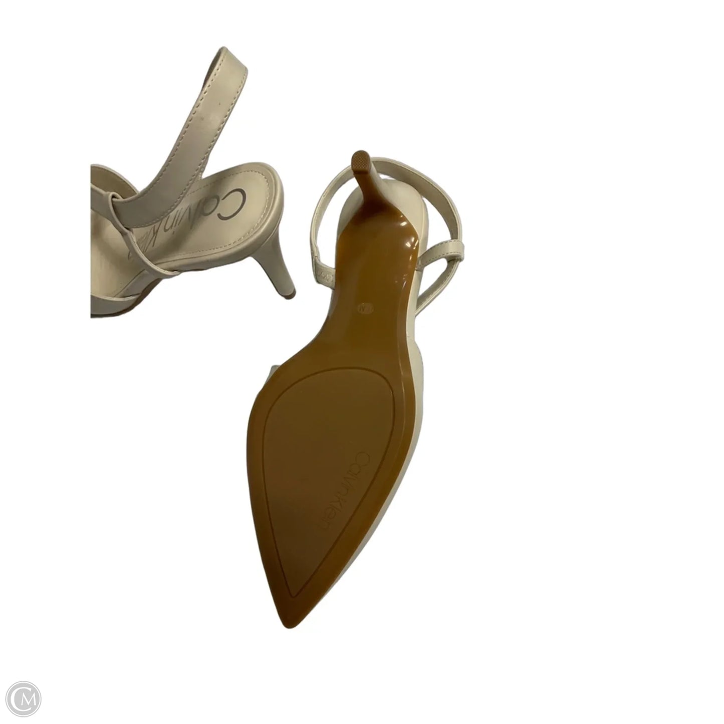 Shoes Heels Stiletto By Calvin Klein In Cream, Size: 8.5