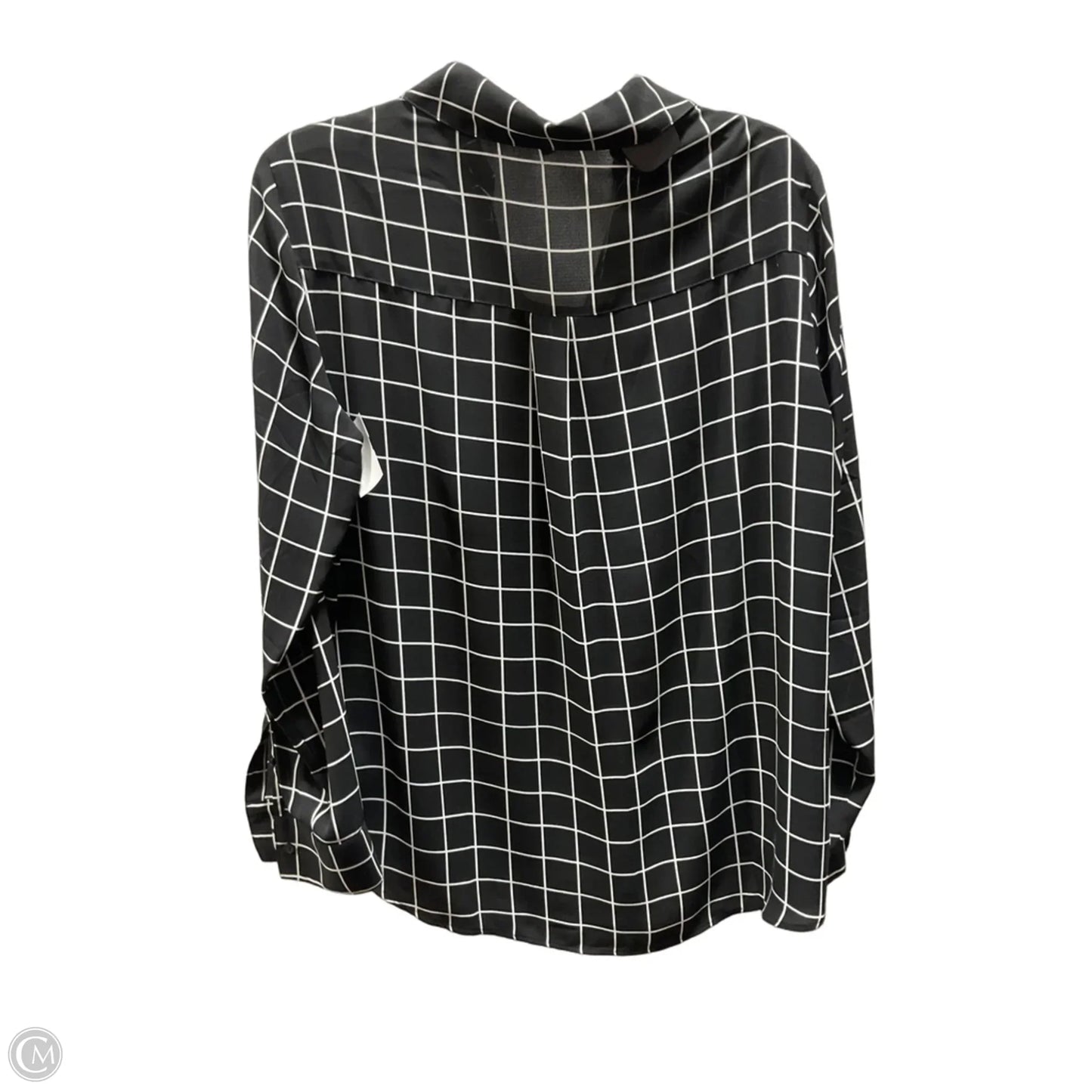 Blouse Long Sleeve By Express In Black, Size: L