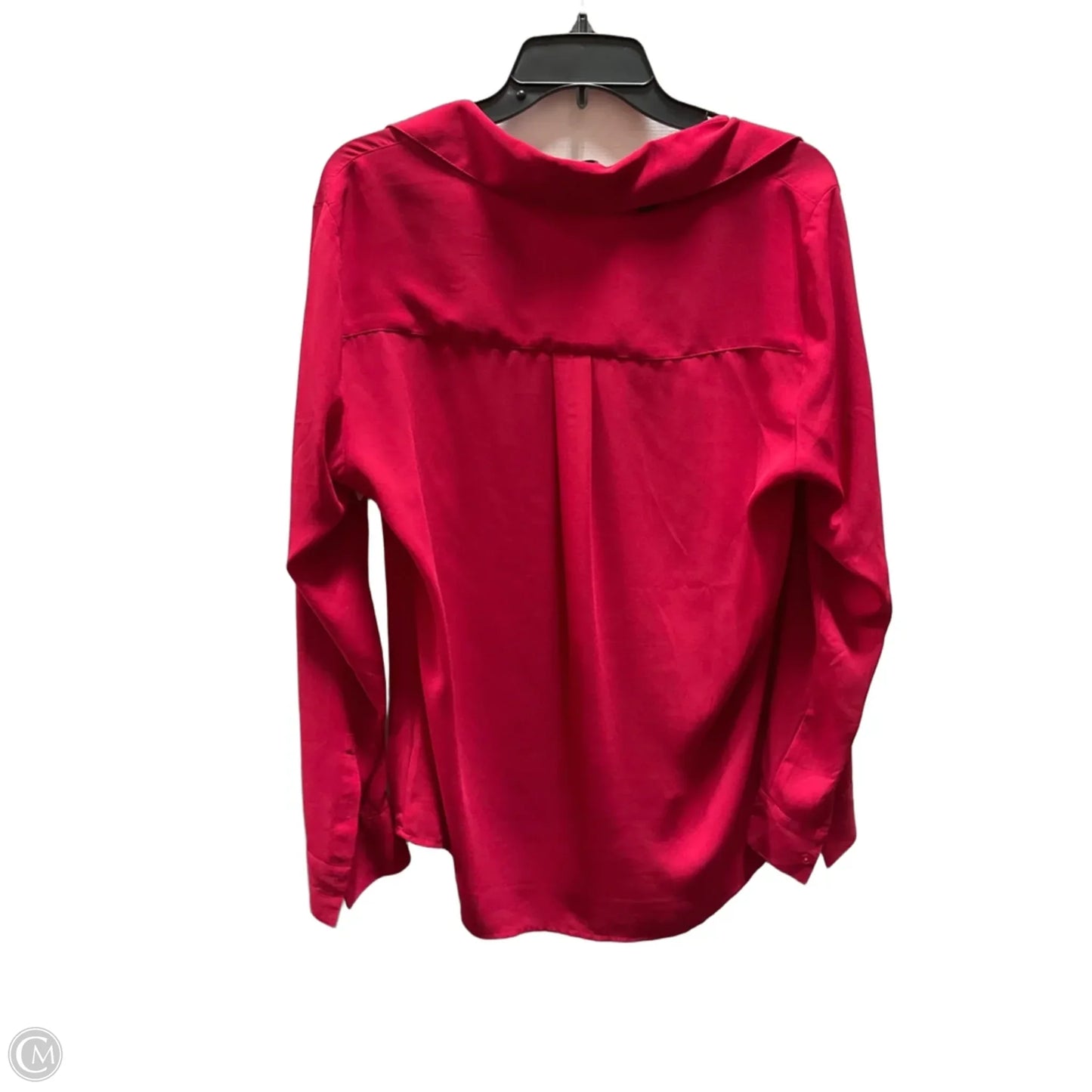 Blouse Long Sleeve By Express In Red, Size: L