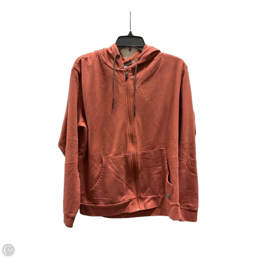 Sweatshirt Hoodie By Eddie Bauer In Red, Size: L