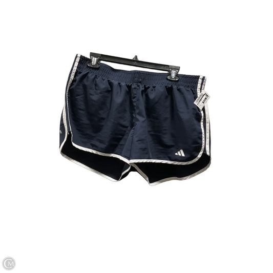 Athletic Shorts By Adidas In Blue, Size: Xl