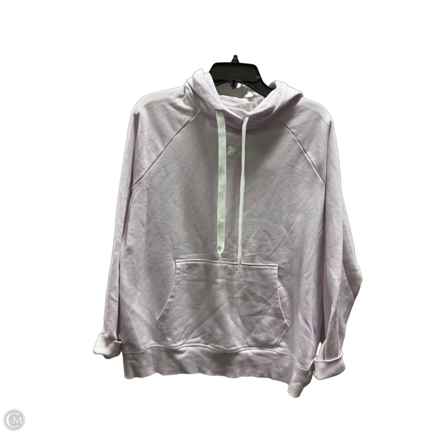 Sweatshirt Hoodie By Under Armour In Purple, Size: L