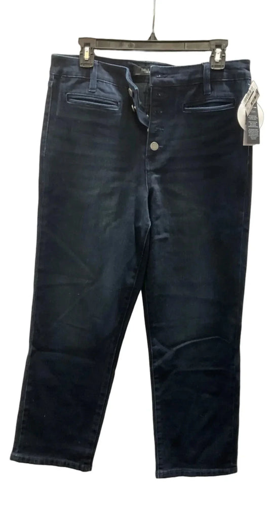 Jeans Straight By Liverpool In Blue Denim, Size: 8