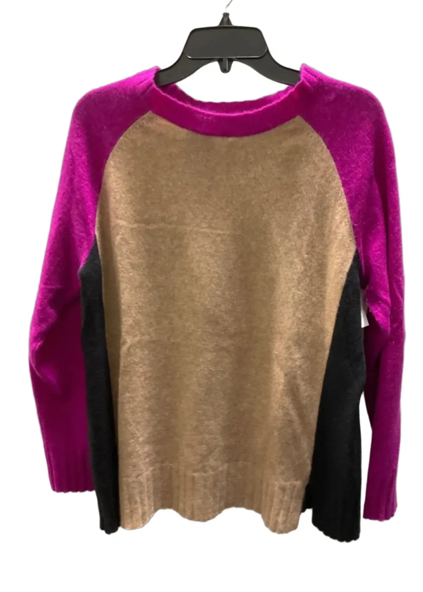 Sweater Cashmere By Charter Club In Purple & Tan, Size: M