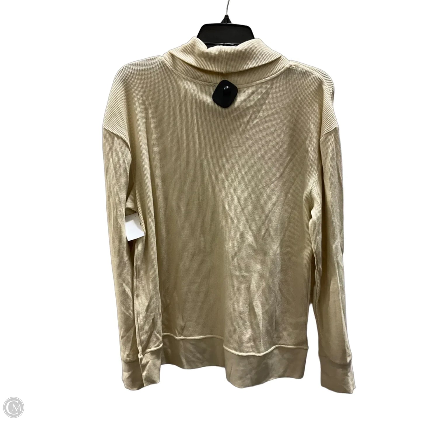 Athletic Top Long Sleeve Collar By Patagonia In Tan, Size: L