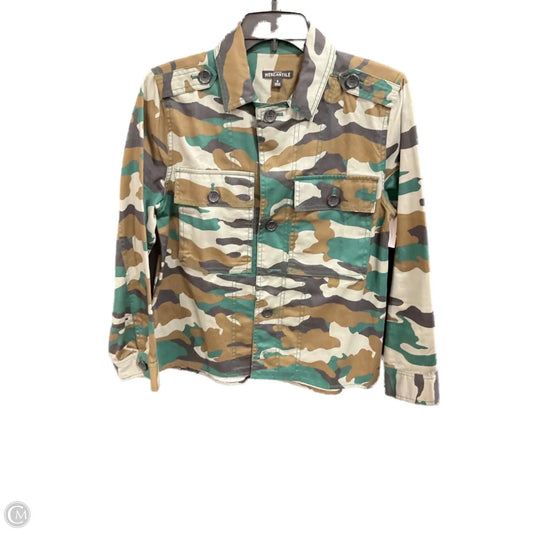 Jacket Shirt By J. Crew In Camouflage Print, Size: S