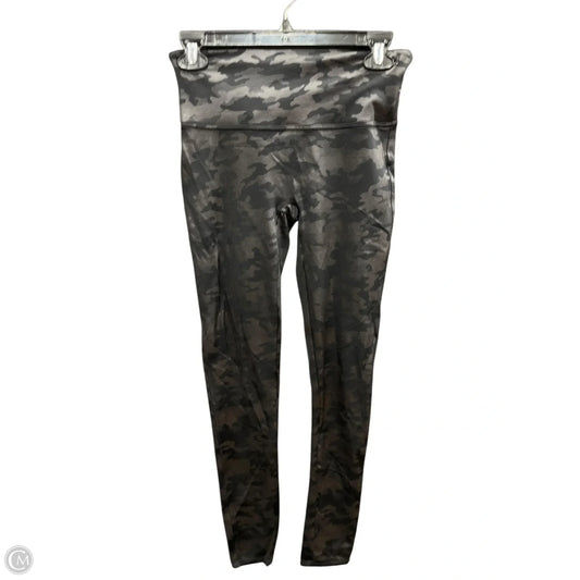 Athletic Leggings By Spanx In Camouflage Print, Size: M