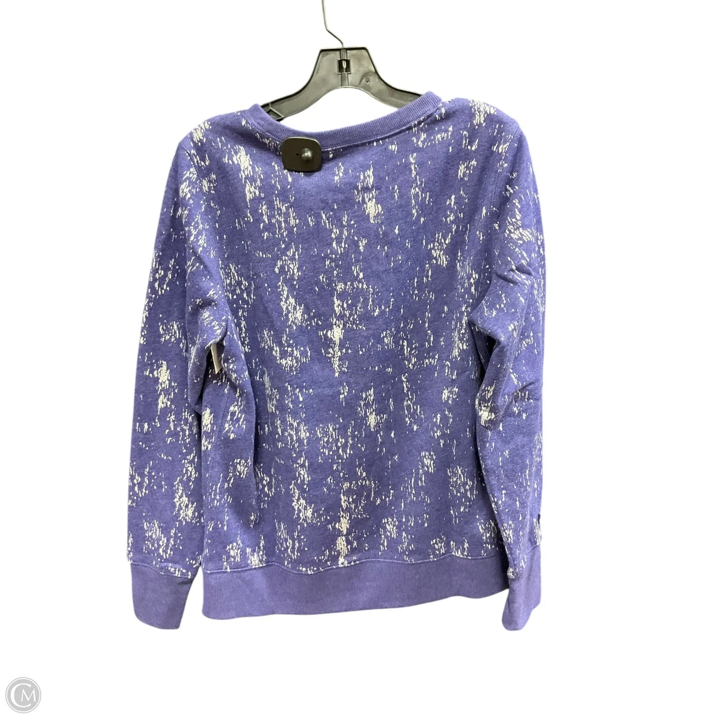 Athletic Sweatshirt Crewneck By Tek Gear In Blue & Grey, Size: L