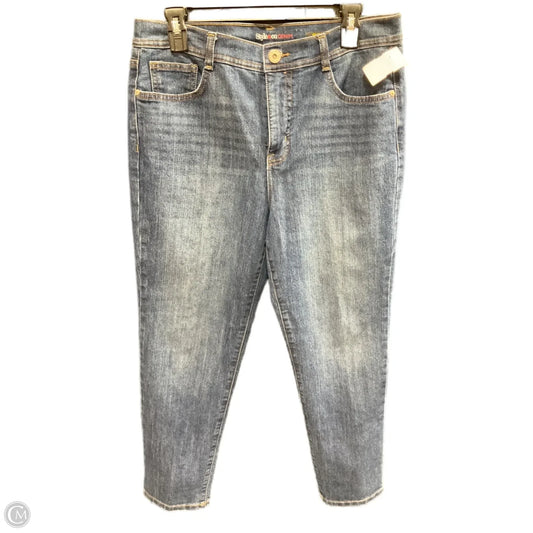 Jeans Straight By Style And Company In Blue Denim, Size: 14p