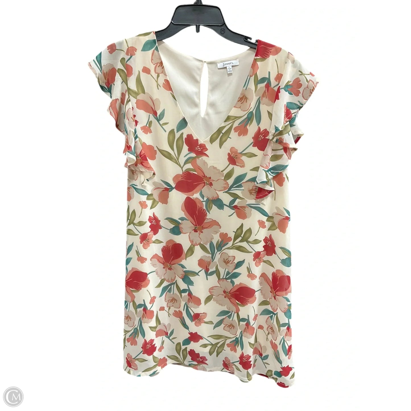 Dress Casual Midi By Jodifl In Floral Print, Size: L