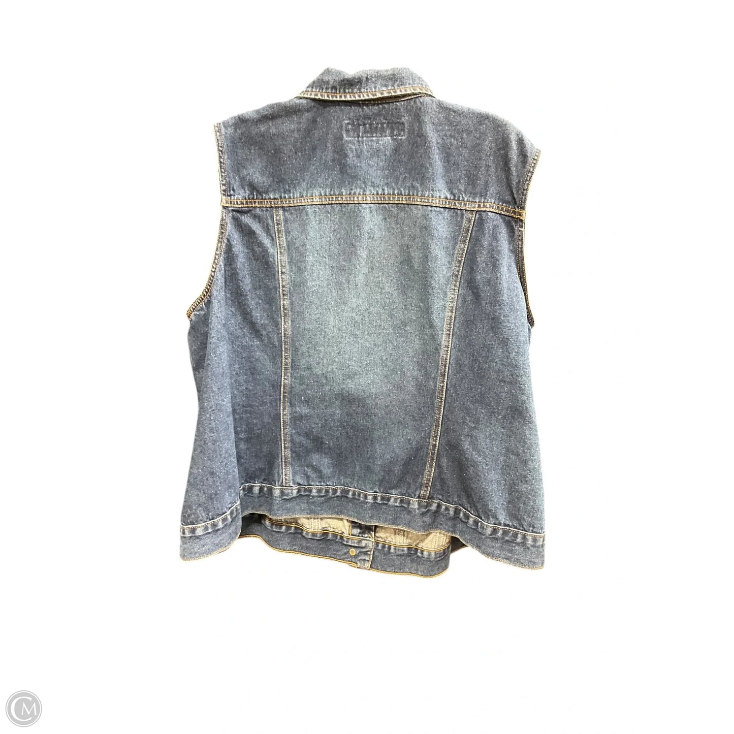 Vest Other By Avenue In Blue Denim, Size: 22