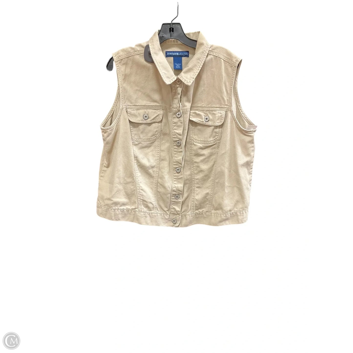 Vest Other By Avenue In Tan, Size: 22