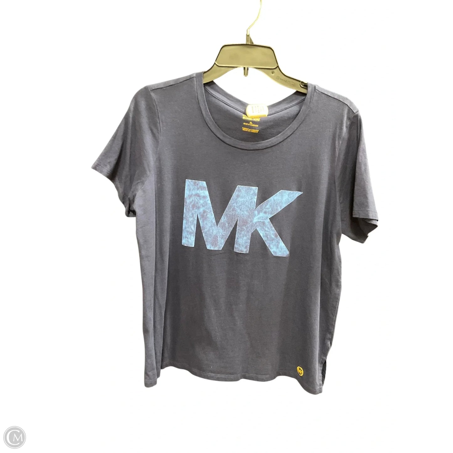 Top Short Sleeve By Michael By Michael Kors In Blue, Size: Xl