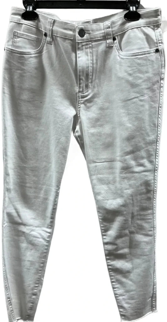 Jeans Skinny By Kut In White Denim, Size: 10