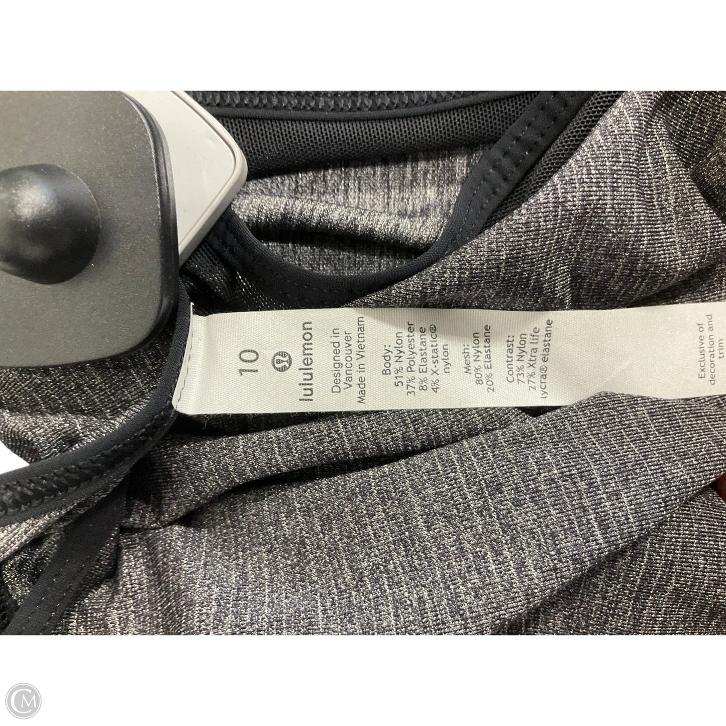 Athletic Tank Top By Lululemon In Grey, Size: 10