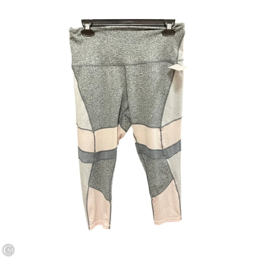 Athletic Leggings By Zella In Grey, Size: L