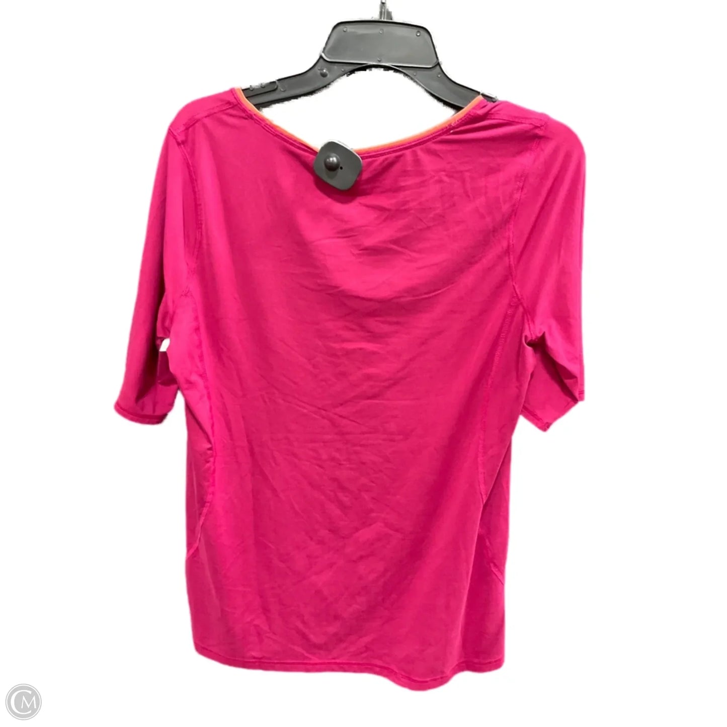 Athletic Top Short Sleeve By Lands End In Pink, Size: M
