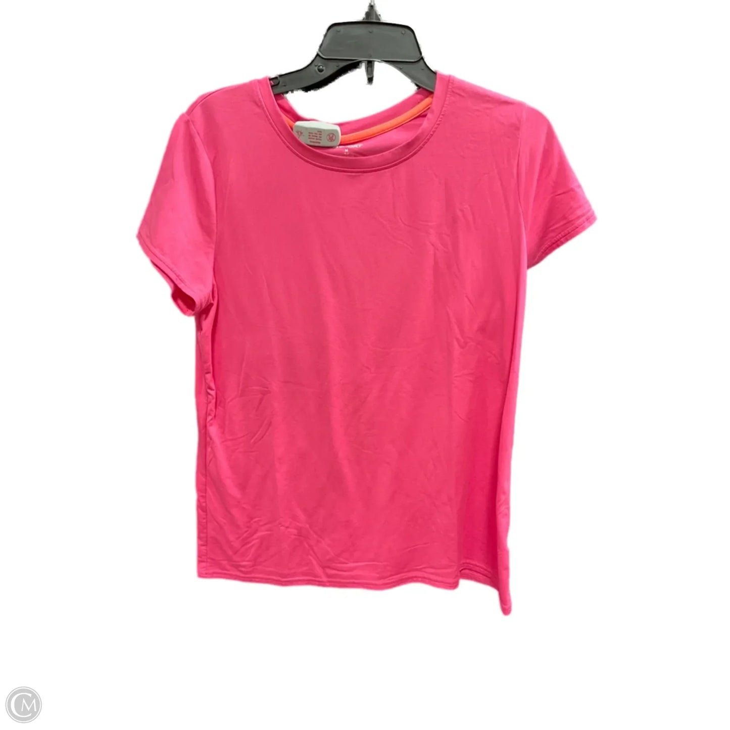 Athletic Top Short Sleeve By Lands End In Pink, Size: M