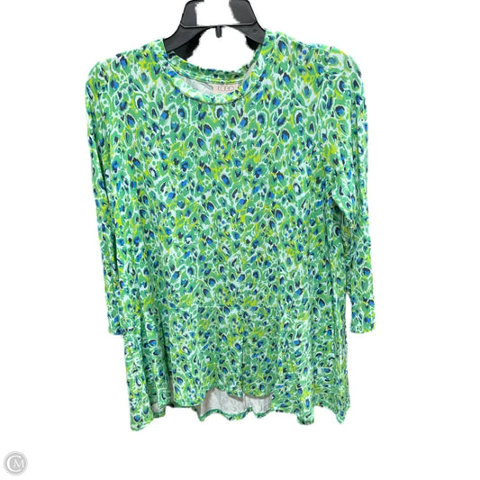 Top Long Sleeve By Logo In Green, Size: S