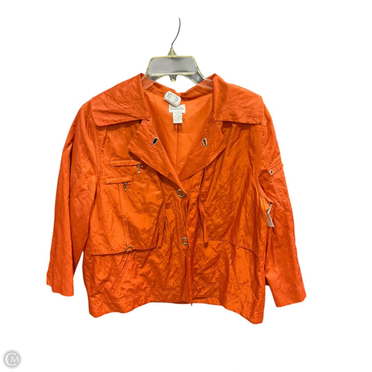 Jacket Other By Chicos In Orange, Size: Xl