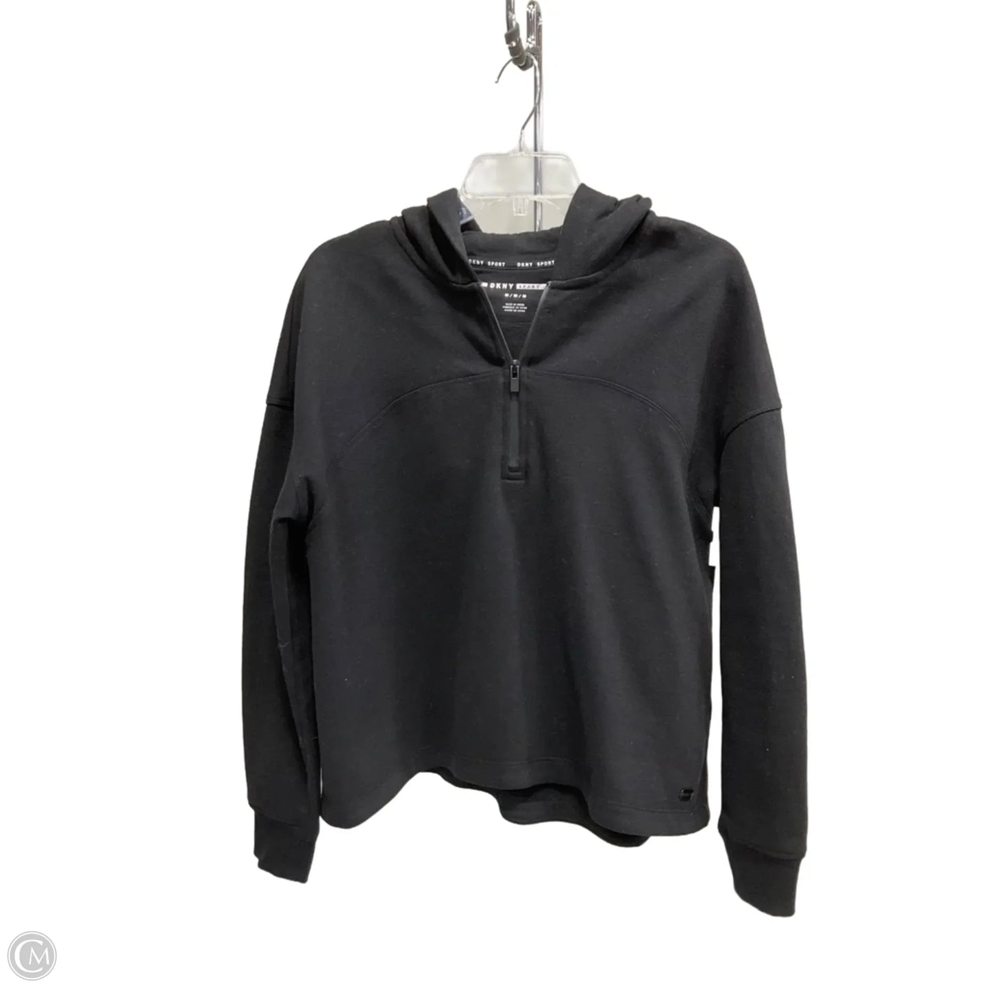 Sweatshirt Hoodie By Dkny In Black, Size: M