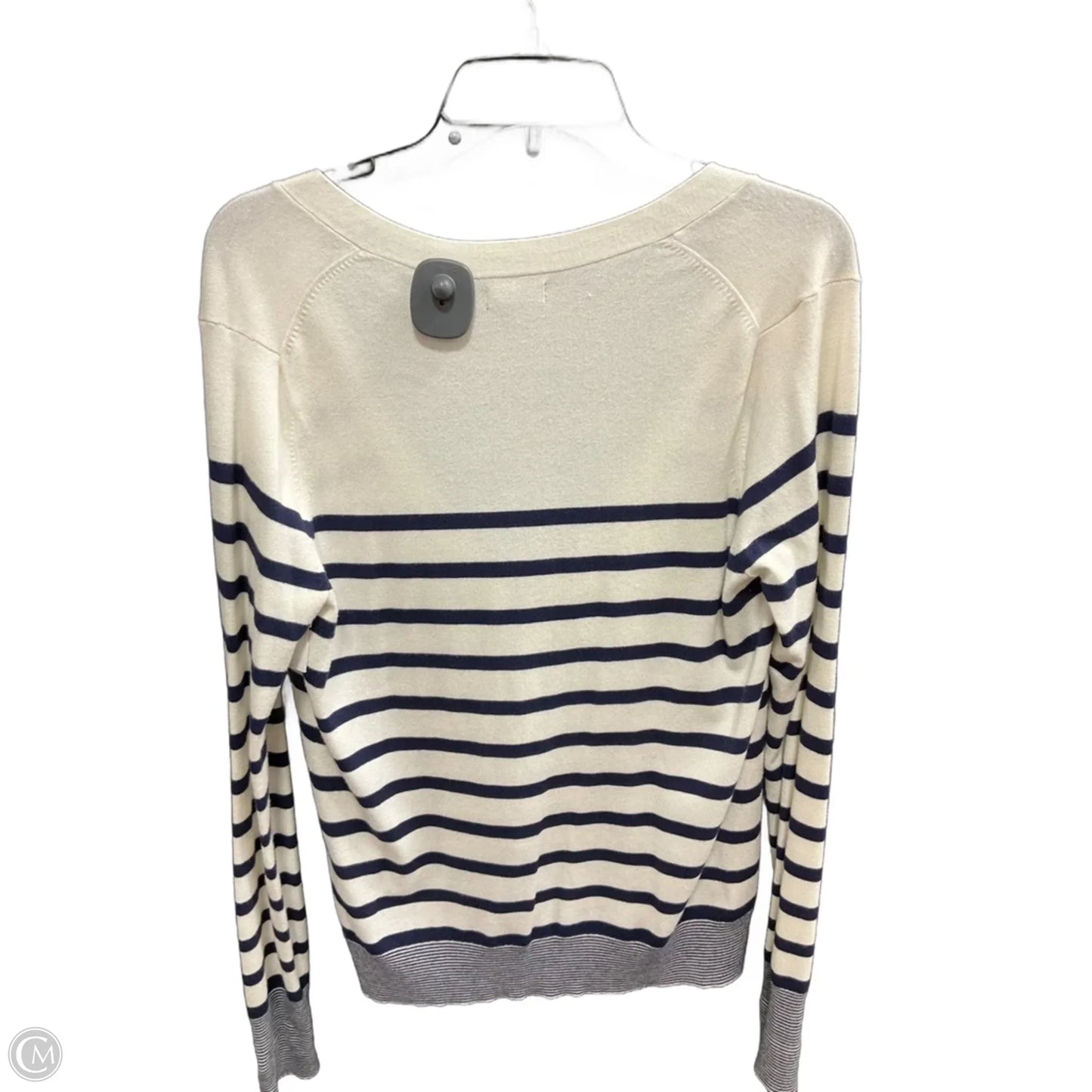 Top Long Sleeve By Express In Striped Pattern, Size: L