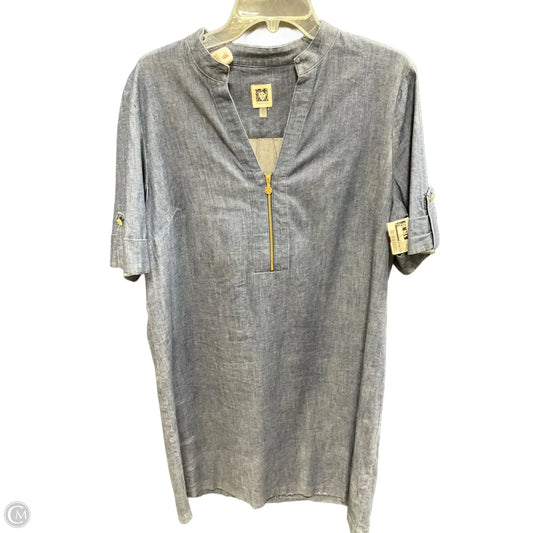 Dress Casual Midi By Anne Klein In Blue Denim, Size: 14