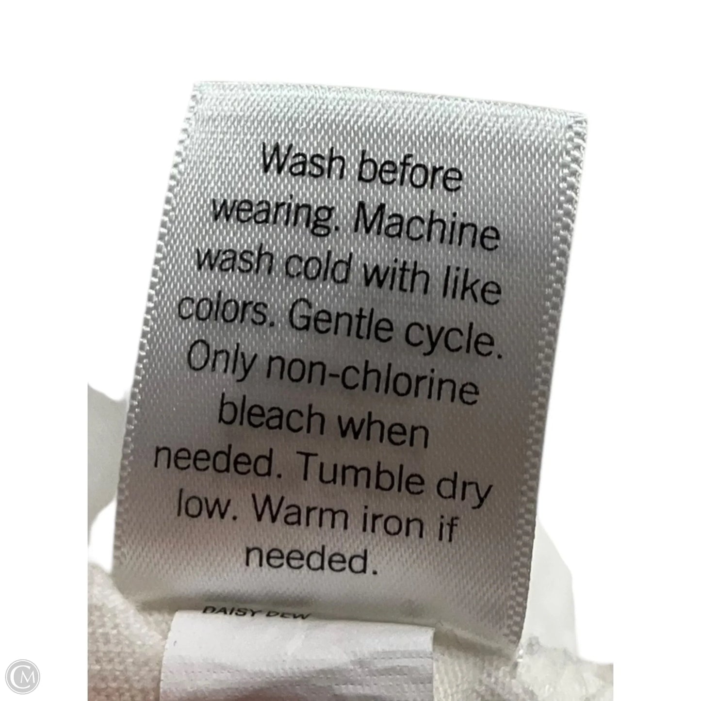 Top Short Sleeve By Nine West In Cream, Size: S