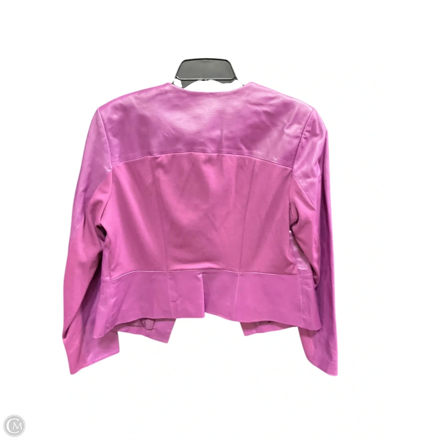 Jacket Leather By Cmb In Purple, Size: L