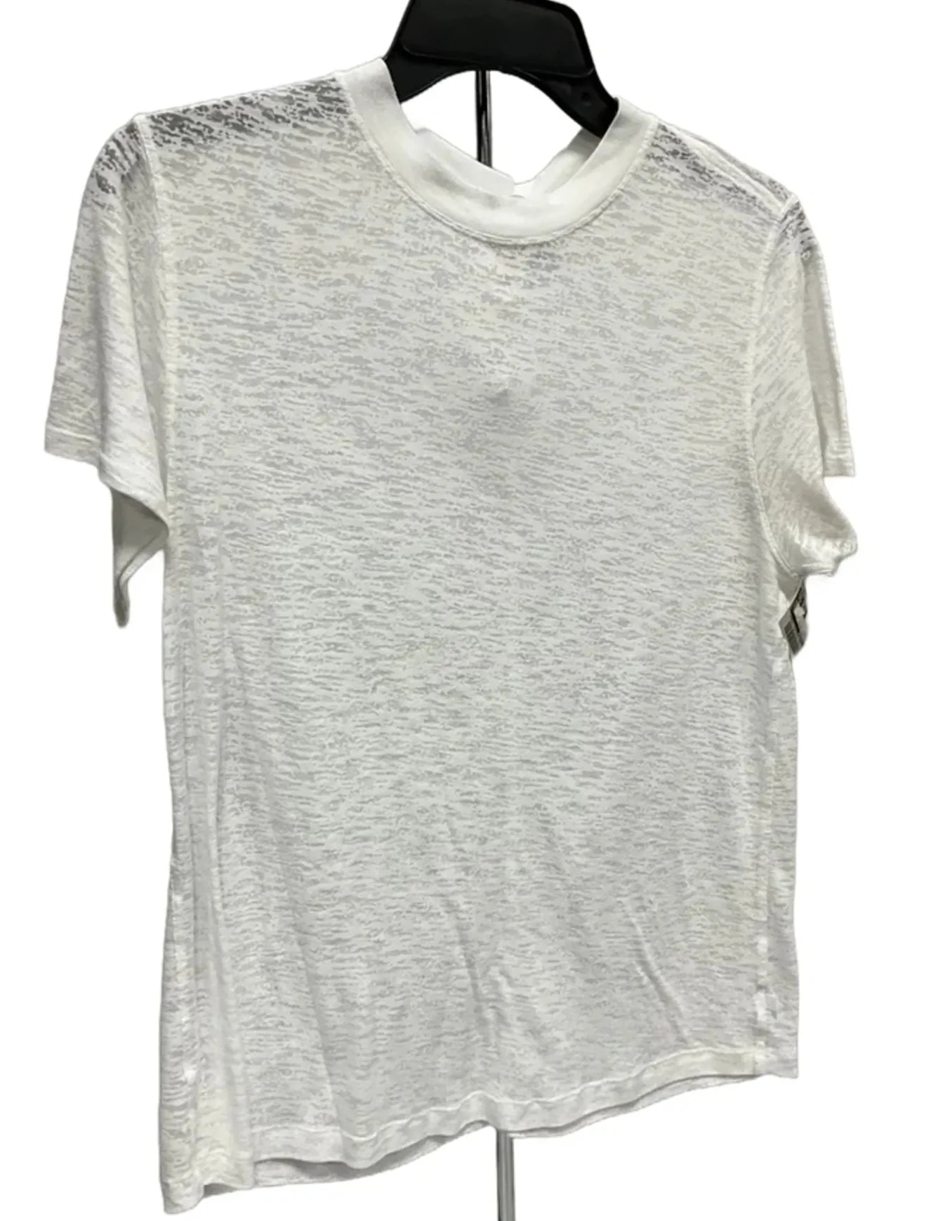 Athletic Top Short Sleeve By Lululemon In White, Size: 6