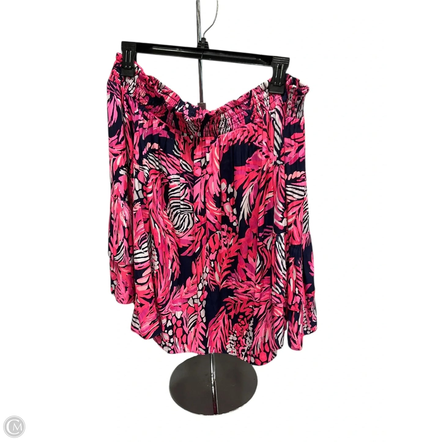 Top Long Sleeve Designer By Lilly Pulitzer In Pink, Size: L