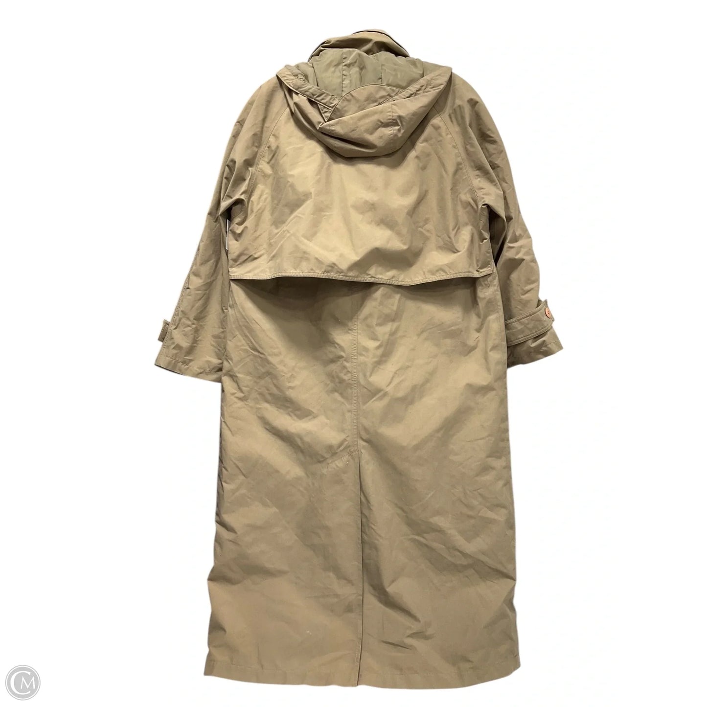 Coat Trench Coat By Eddie Bauer In Tan, Size: M