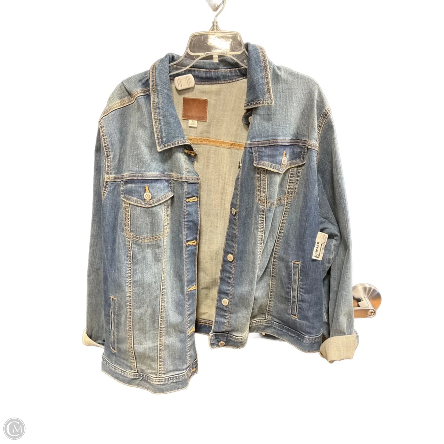 Jacket Denim By Maurices In Blue Denim, Size: 3x