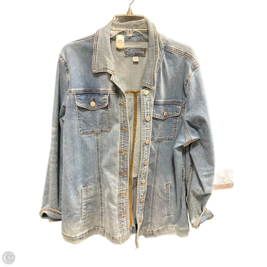 Jacket Denim By Maurices In Blue Denim, Size: Xxl