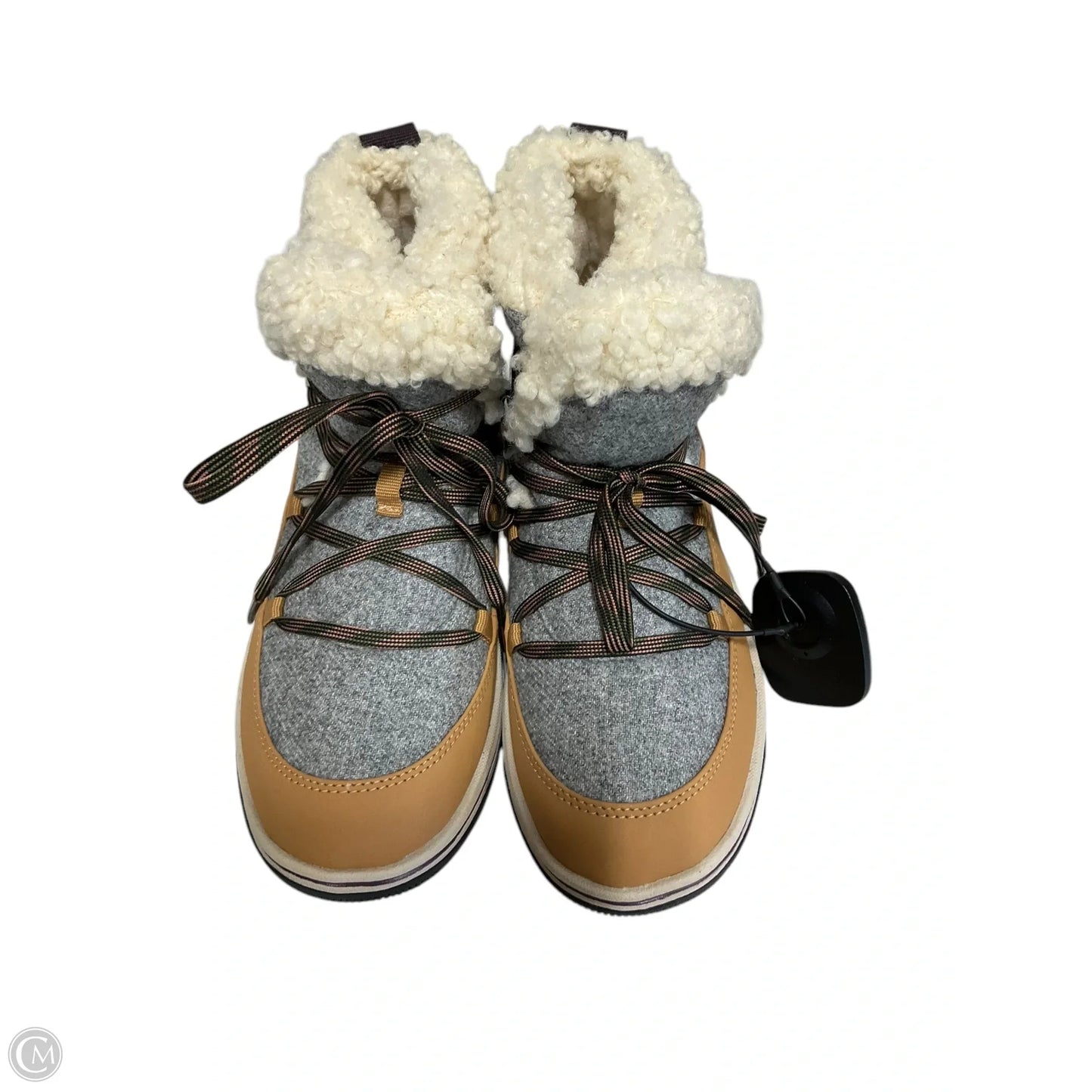 Boots Ankle Flats By Clarks In Brown, Size: 6