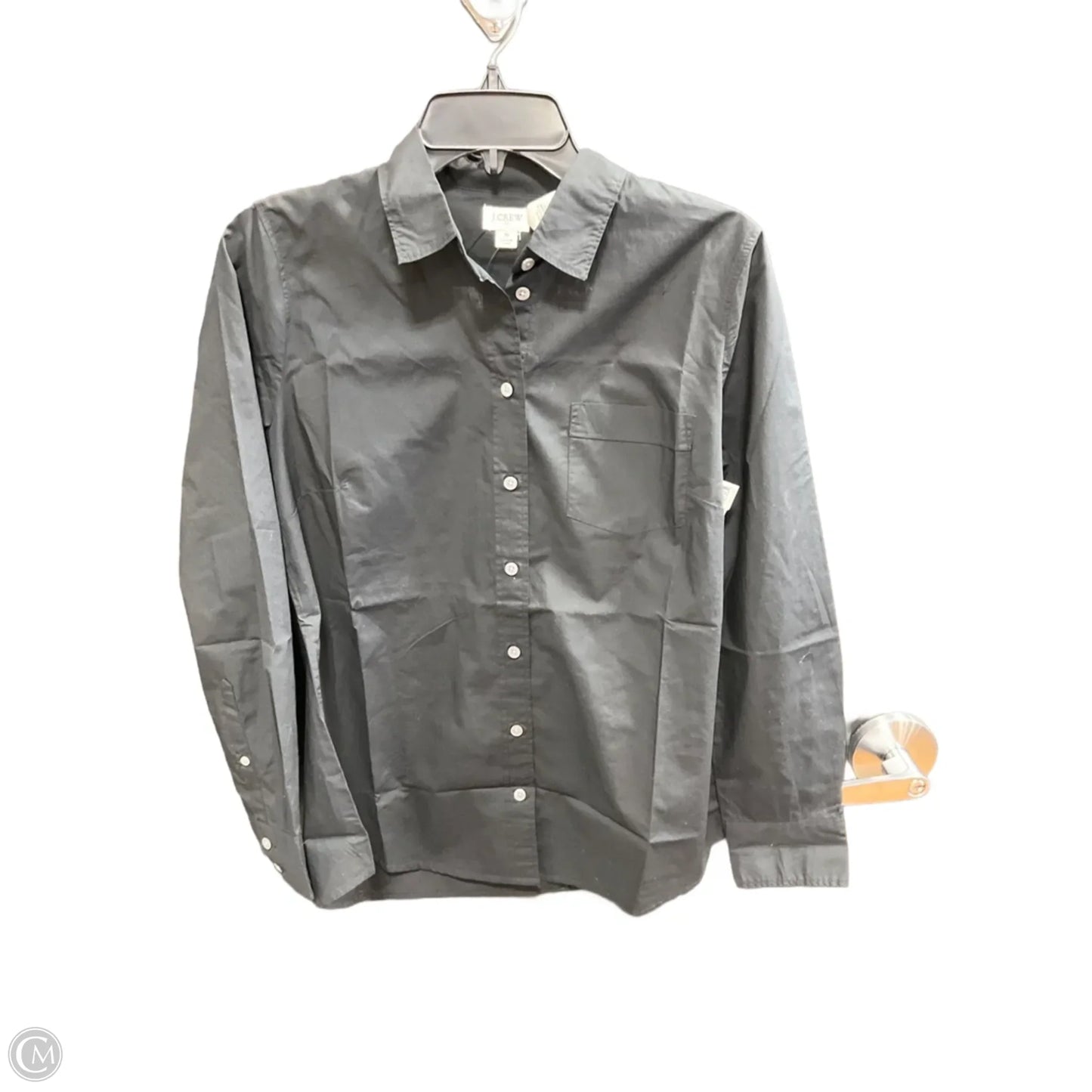 Blouse Long Sleeve By J. Crew In Black, Size: S