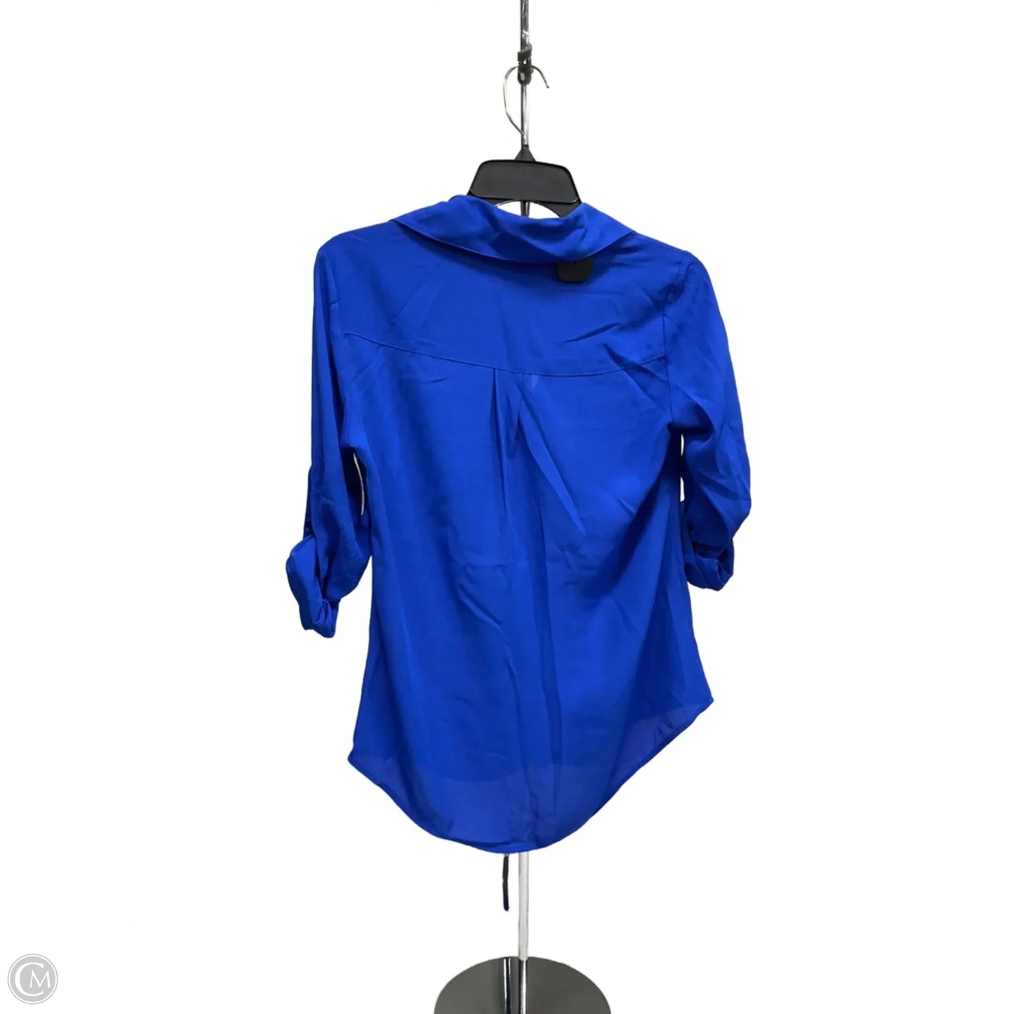 Blouse 3/4 Sleeve By Express In Blue, Size: Xs