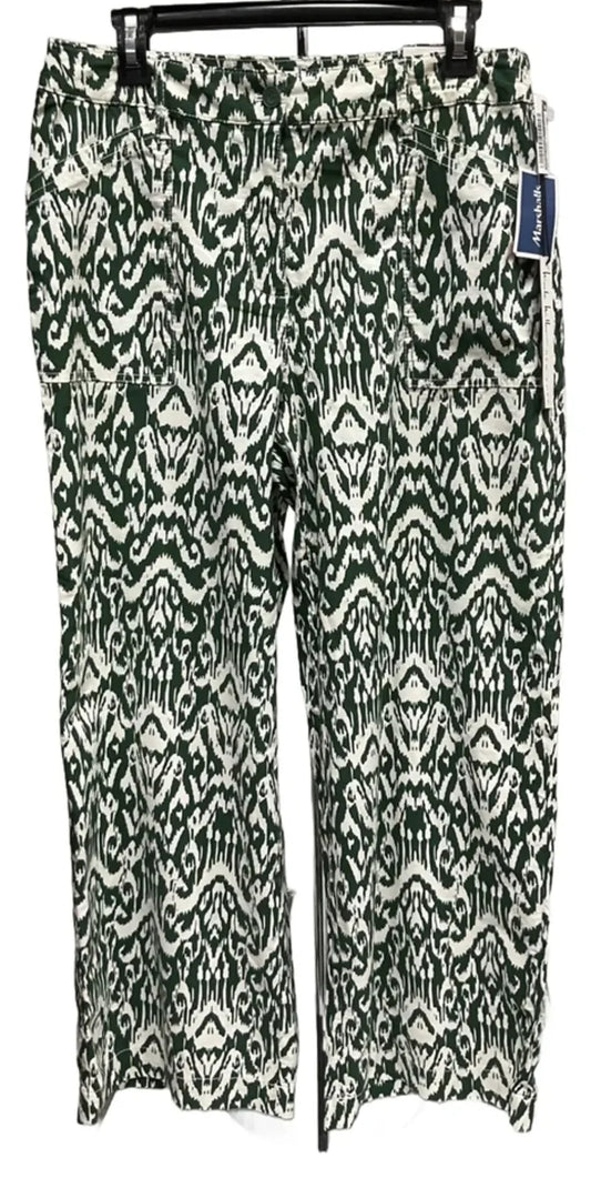 Pants Chinos & Khakis By Nicole Miller In Green & White, Size: 10