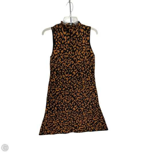 Dress Casual Midi By Tahari By Arthur Levine In Black & Brown, Size: M