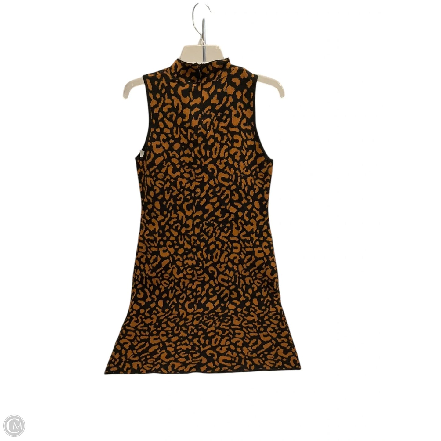 Dress Casual Midi By Tahari By Arthur Levine In Black & Brown, Size: M