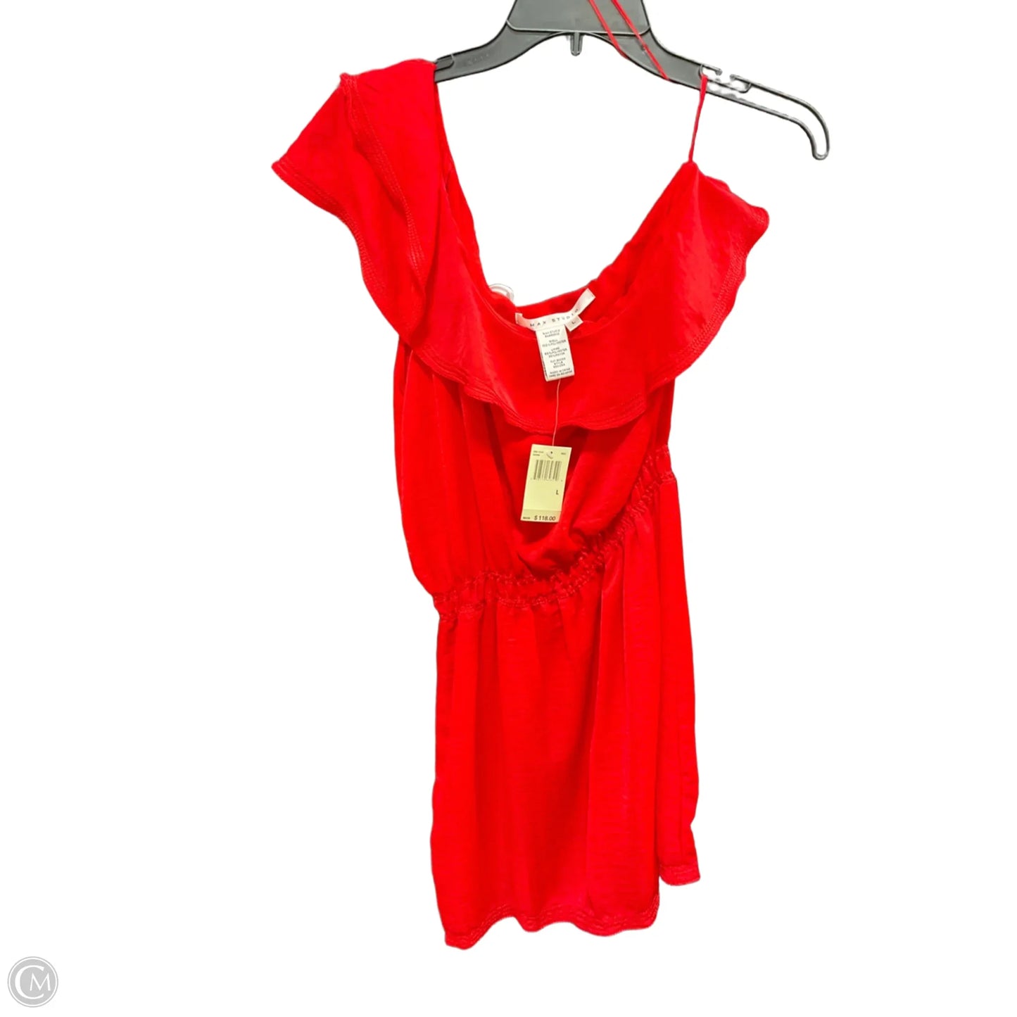 Dress Casual Short By Max Studio In Red, Size: L