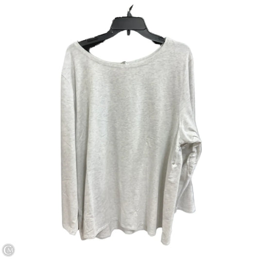 Top Long Sleeve By J. Jill In Grey, Size: 4x