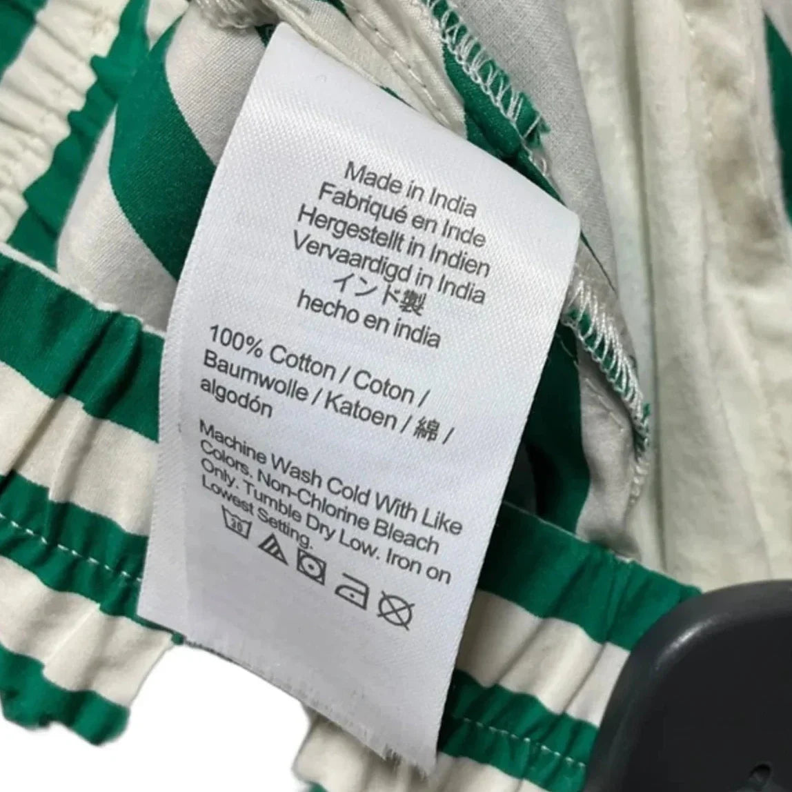 Skirt Maxi By Madewell In Green & White, Size: M