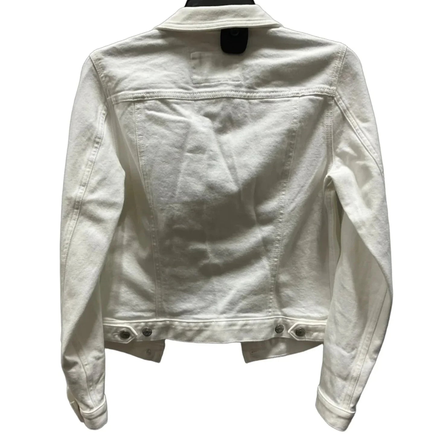 Jacket Denim By Loft In White Denim, Size: S