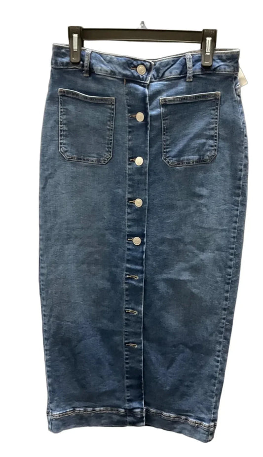 Skirt Maxi By Bagatelle In Blue Denim, Size: 10