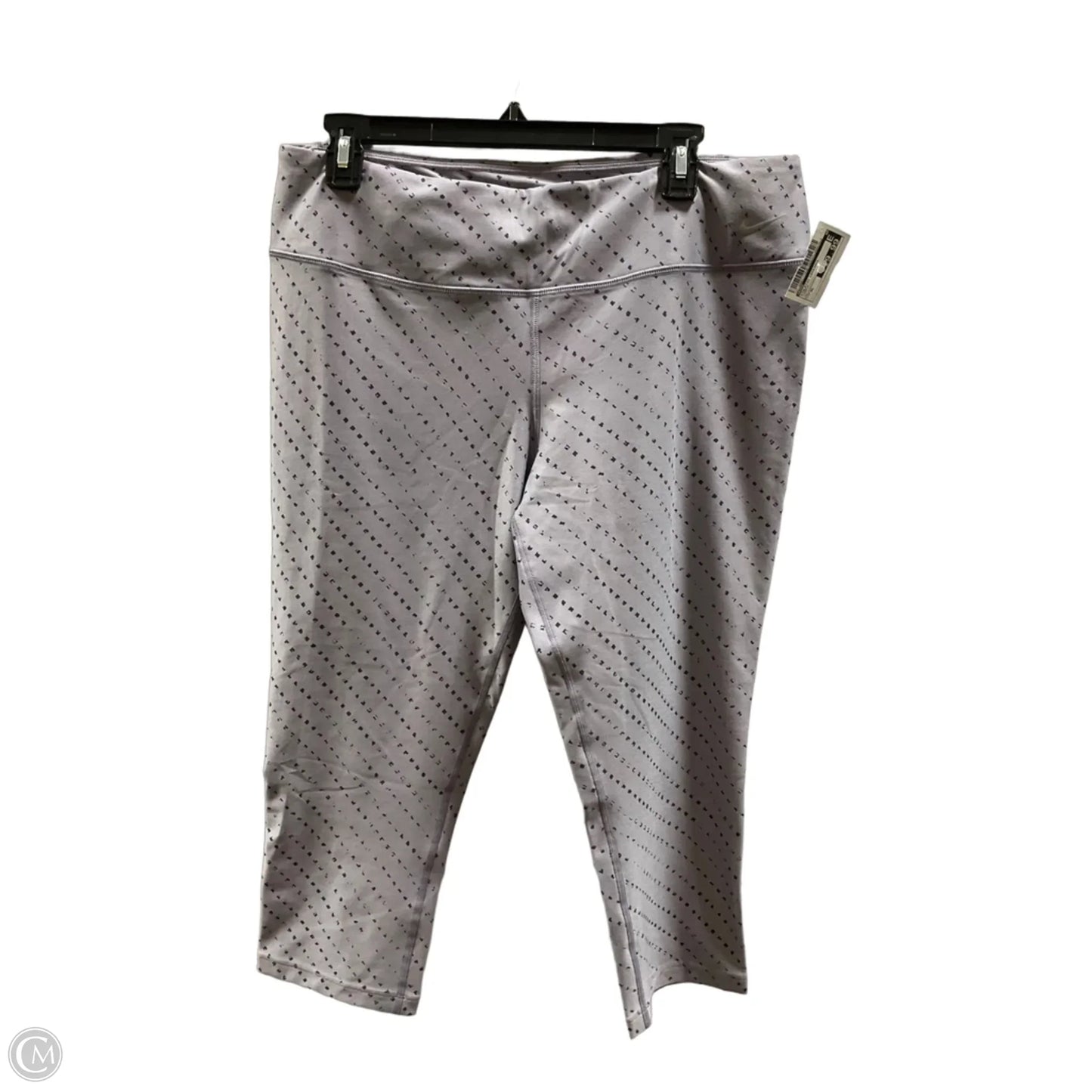 Athletic Leggings By Nike In Purple, Size: Xl