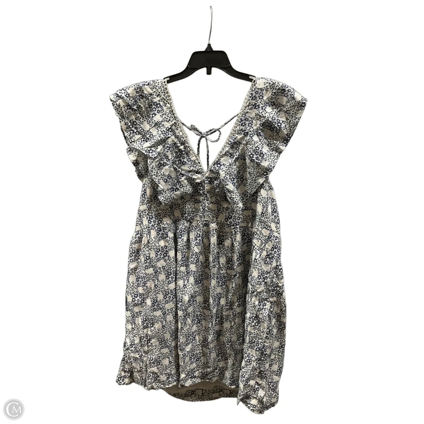 Dress Casual Short By Anthropologie In Blue & Pink, Size: Xl