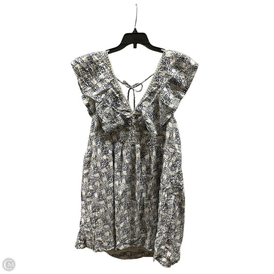 Dress Casual Short By Anthropologie In Blue & Pink, Size: Xl