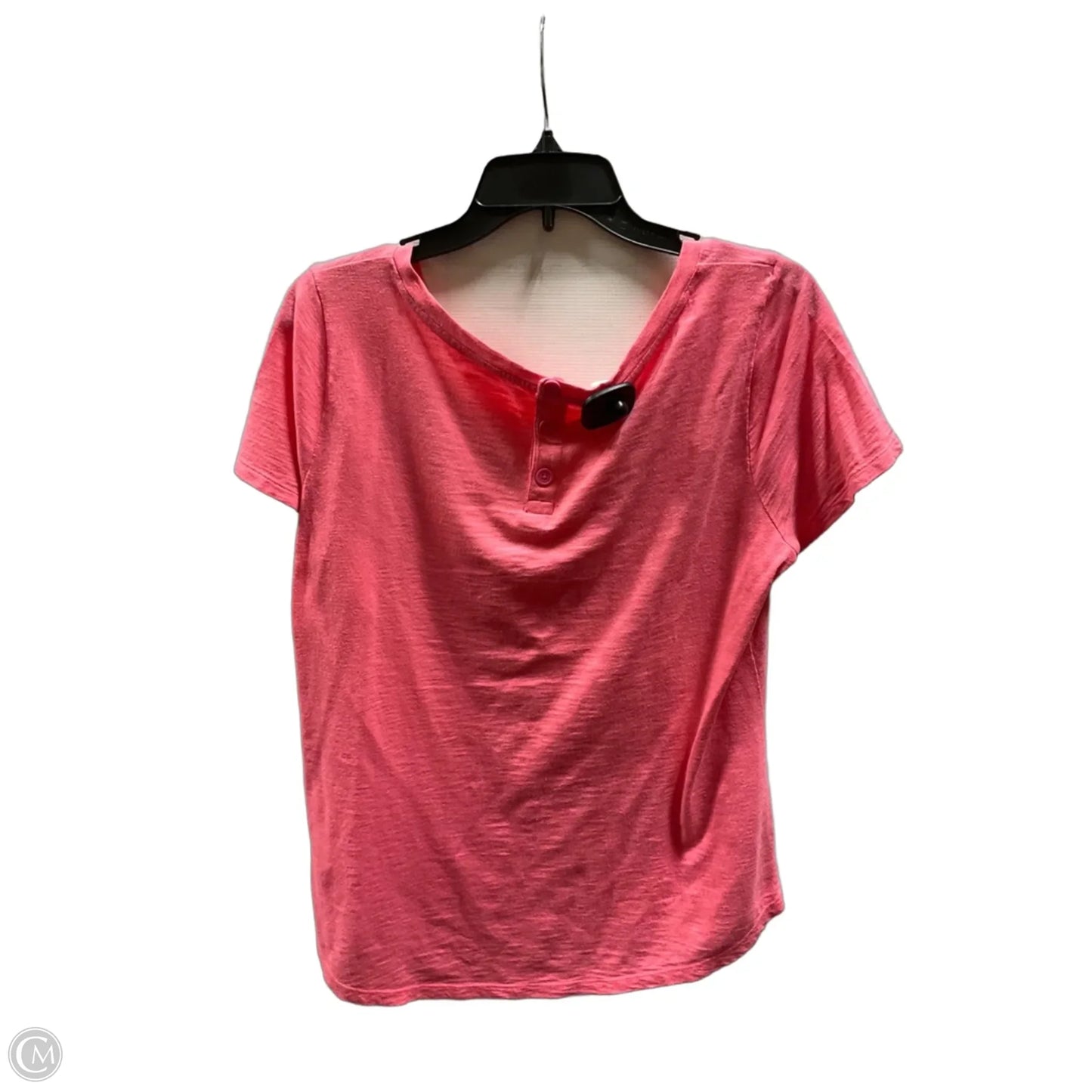 Top Short Sleeve By Talbots In Pink, Size: L